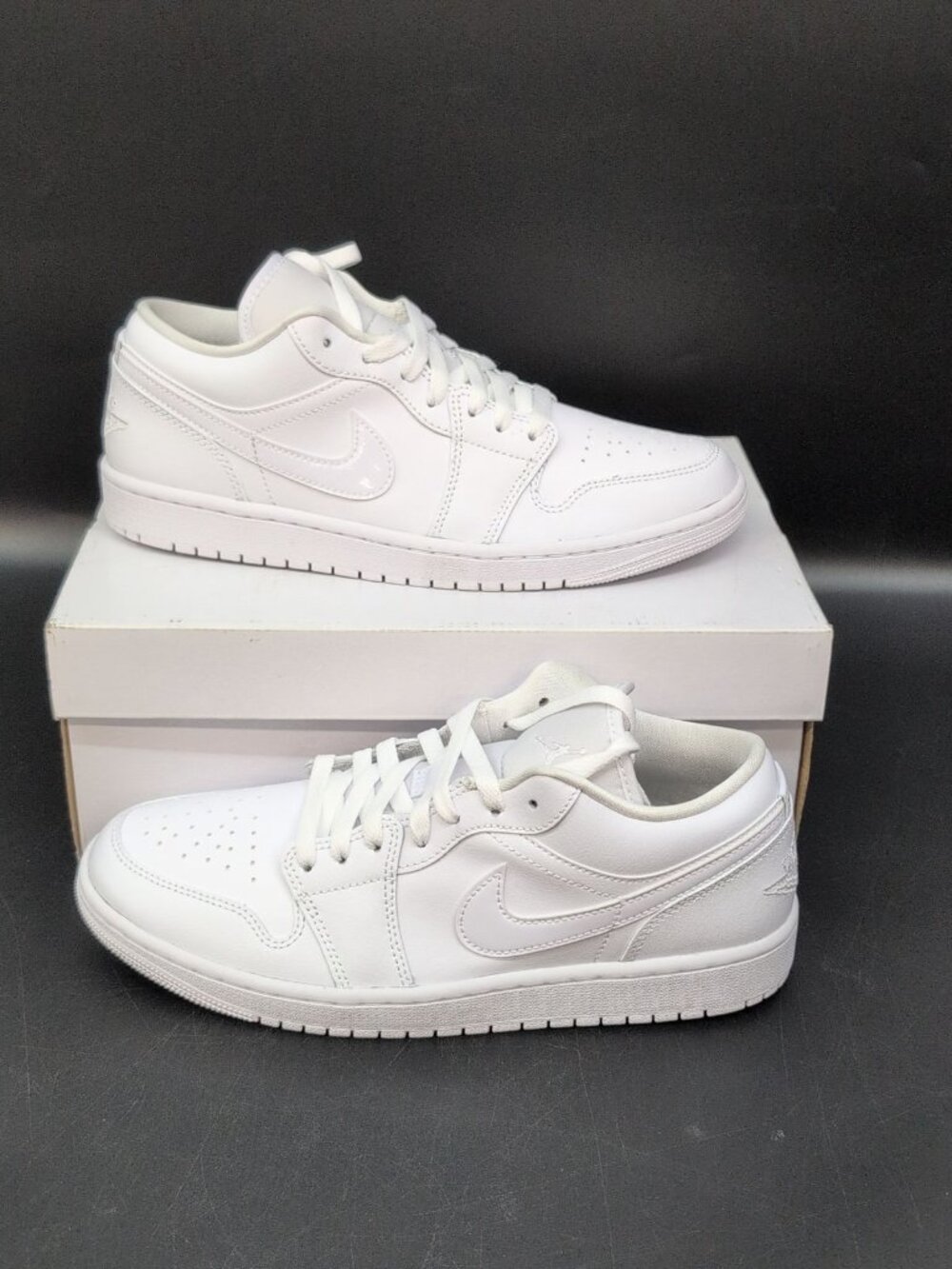 Nike Air Jordan 1 Low Sneakers Women's Shoes US 10.5 Triple White DV0990 111